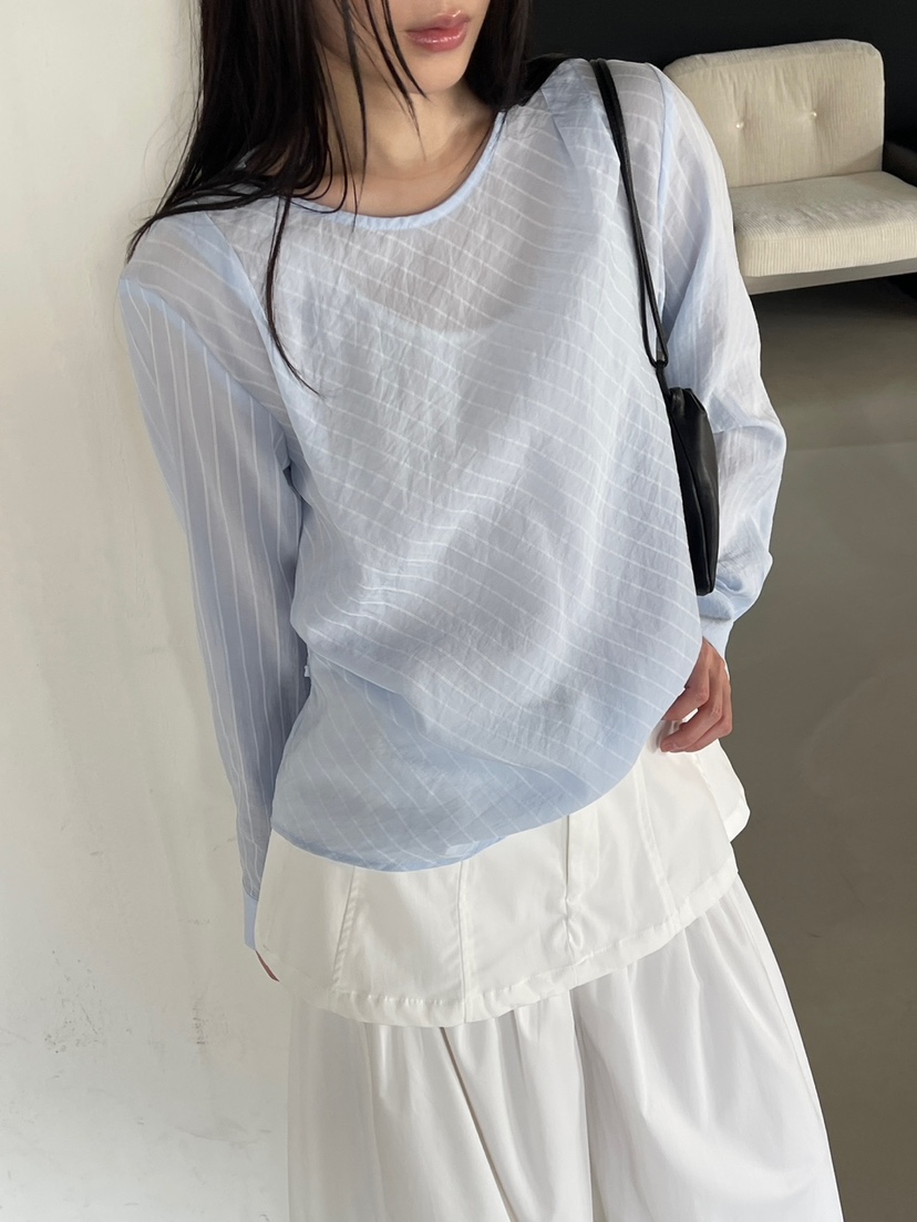 CENTO韓國代購女士新款職業推薦休閑真品襯衫蕾絲衫含腰繩CENTO襯衫/蕾絲衫