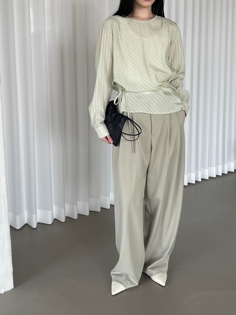 CENTO韓國代購女士新款職業推薦休閑真品襯衫蕾絲衫含腰繩CENTO襯衫/蕾絲衫