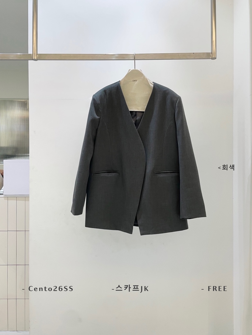 CENTO韓國直郵女裝新款職業人氣26春夏真品休閑夾克含圍巾CENTO夾克