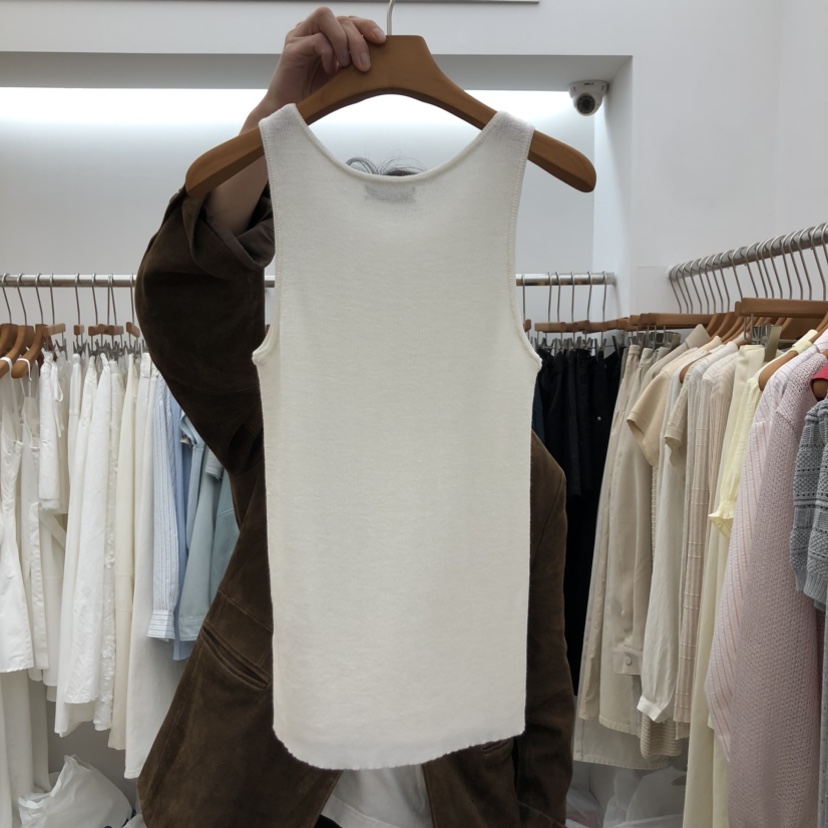 DRESS ROOM東大門代購女裝新品推薦職業吊帶背心羊絨柔軟DRESS ROOM吊帶/背心