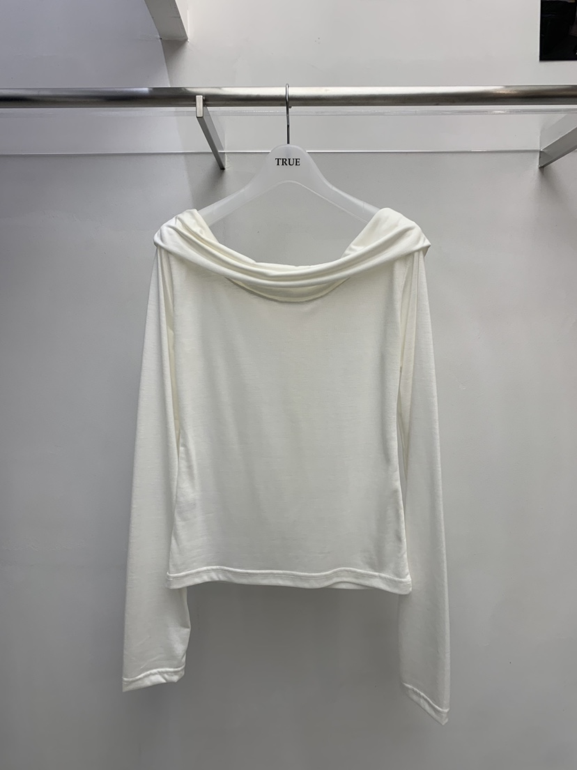 TRUE韓國東大門代購女裝新款人氣推薦職業26春夏長袖T恤兜帽TRUE長袖T恤圖色1