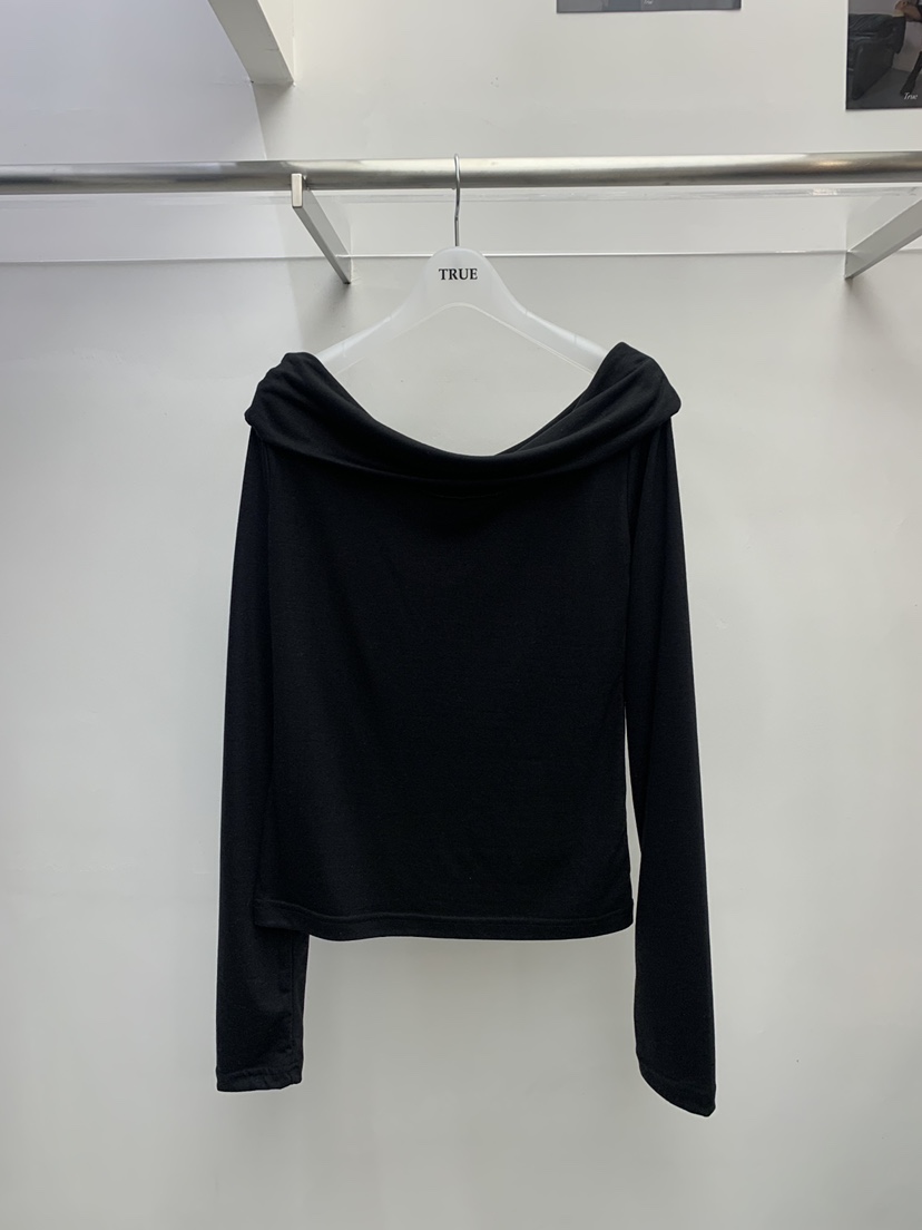 TRUE韓國東大門代購女裝新款人氣推薦職業26春夏長袖T恤兜帽TRUE長袖T恤圖色4