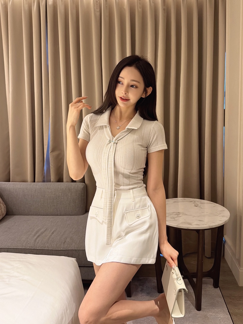 CLOTH韓國直郵女士新品26春夏人氣休閑推薦熱賣時尚職業T恤CLOTHT恤