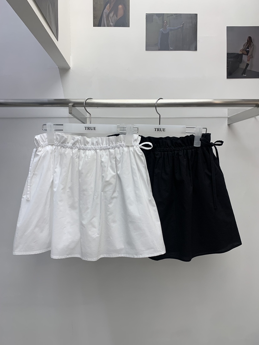 TRUE東大門實拍女裝新款休閑26春夏推薦真品職業裙褲褶皺TRUE裙褲