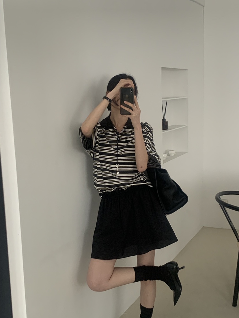 TRUE東大門實拍女裝新款休閑26春夏推薦真品職業裙褲褶皺TRUE裙褲