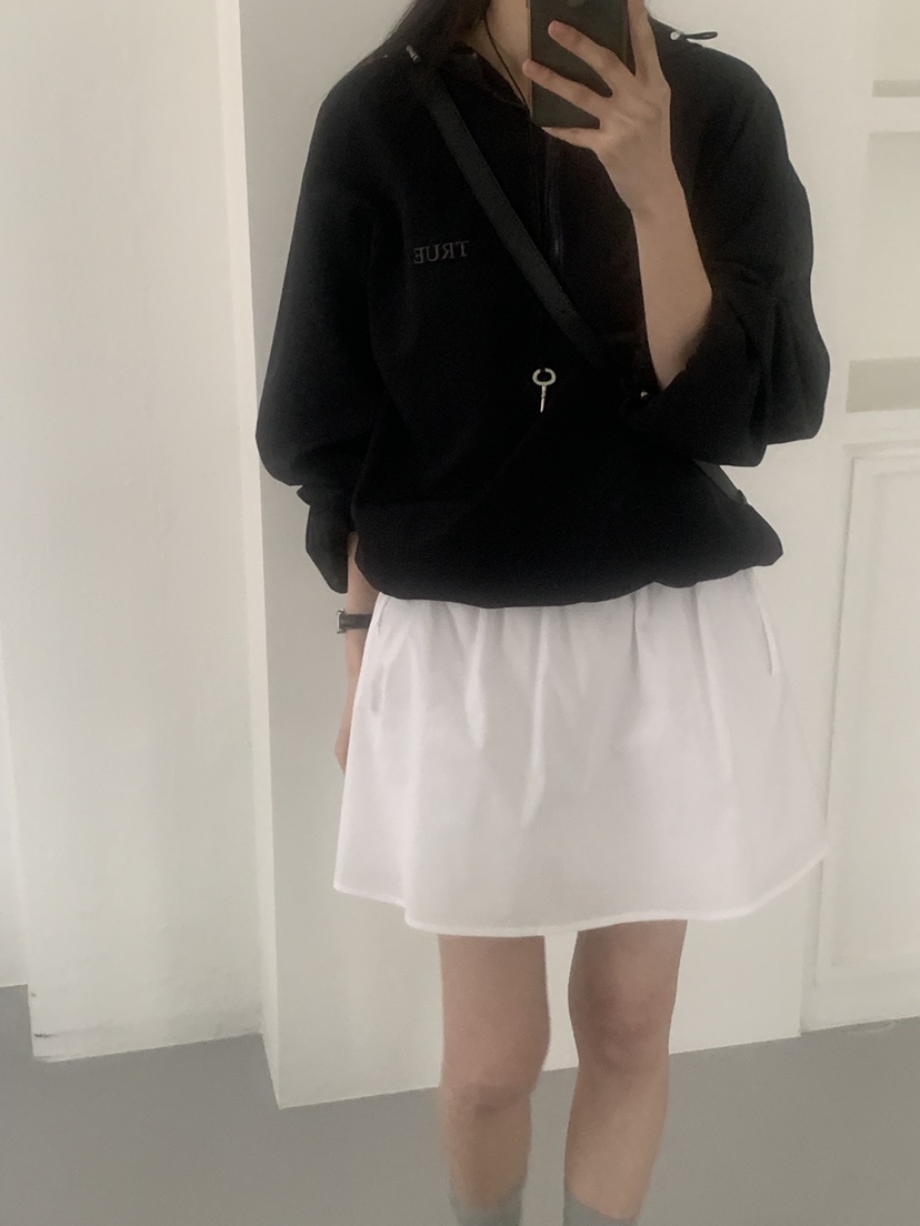 TRUE東大門實拍女裝新款休閑26春夏推薦真品職業裙褲褶皺TRUE裙褲