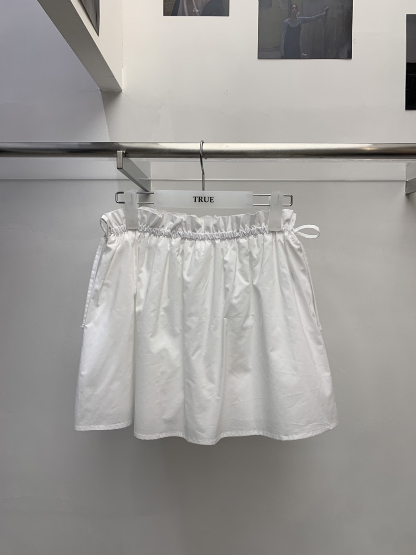 TRUE東大門實拍女裝新款休閑26春夏推薦真品職業裙褲褶皺TRUE裙褲圖色1