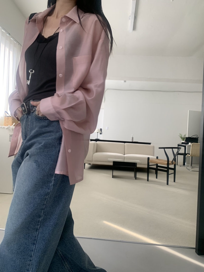 TRUE韓國東大門直郵女士新品職業推薦時尚26春夏襯衫蕾絲衫TRUE襯衫/蕾絲衫