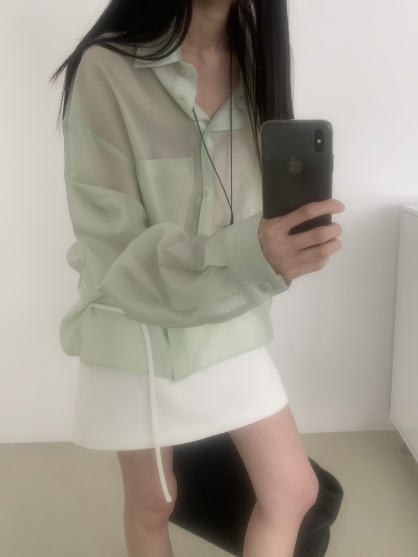 TRUE韓國東大門直郵女士新品職業推薦時尚26春夏襯衫蕾絲衫TRUE襯衫/蕾絲衫