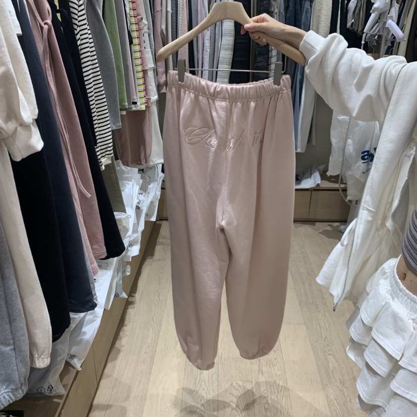 MEMOIRE東大門代購女裝新款26春夏休閑職業推薦休閑褲刺繡MEMOIRE休閑褲