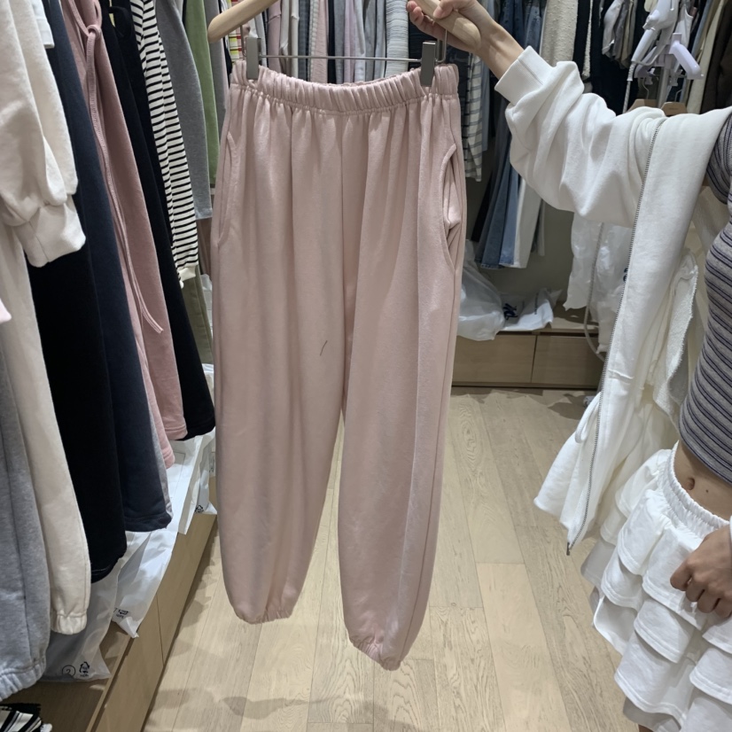 MEMOIRE東大門代購女裝新款26春夏休閑職業推薦休閑褲刺繡MEMOIRE休閑褲圖色1