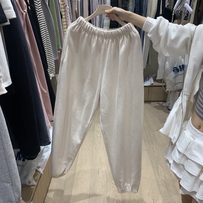 MEMOIRE東大門代購女裝新款26春夏休閑職業推薦休閑褲刺繡MEMOIRE休閑褲圖色3