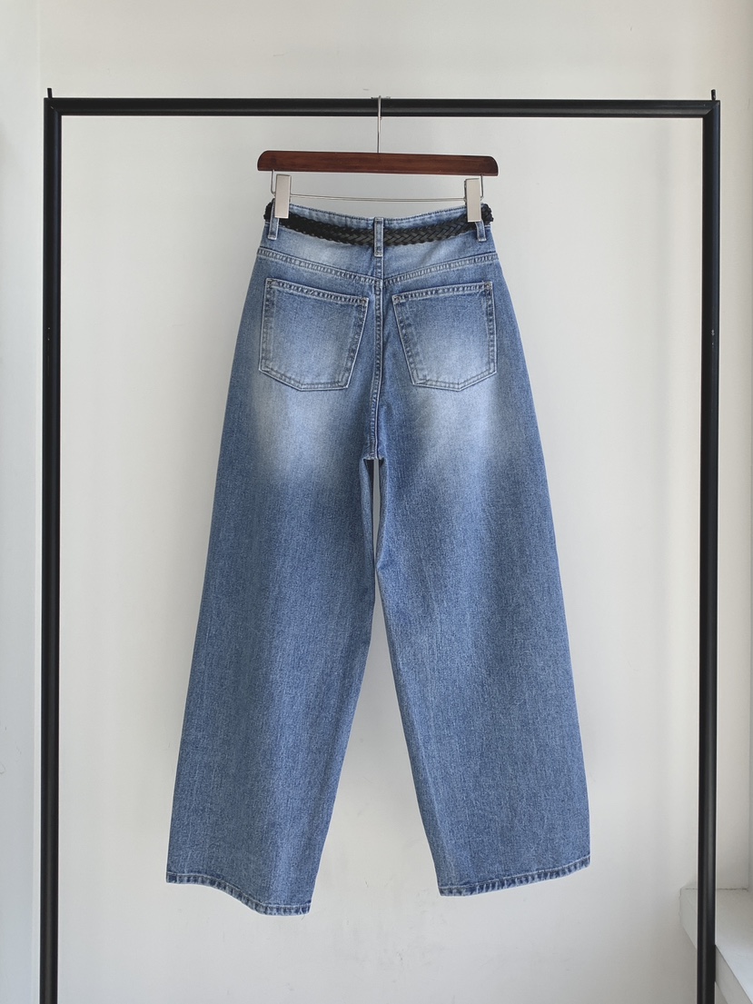 DAVICHI/D.SECOND韓國直郵實拍女士新款推薦牛仔褲含隨機腰帶網眼DAVICHI/D.SECOND牛仔褲