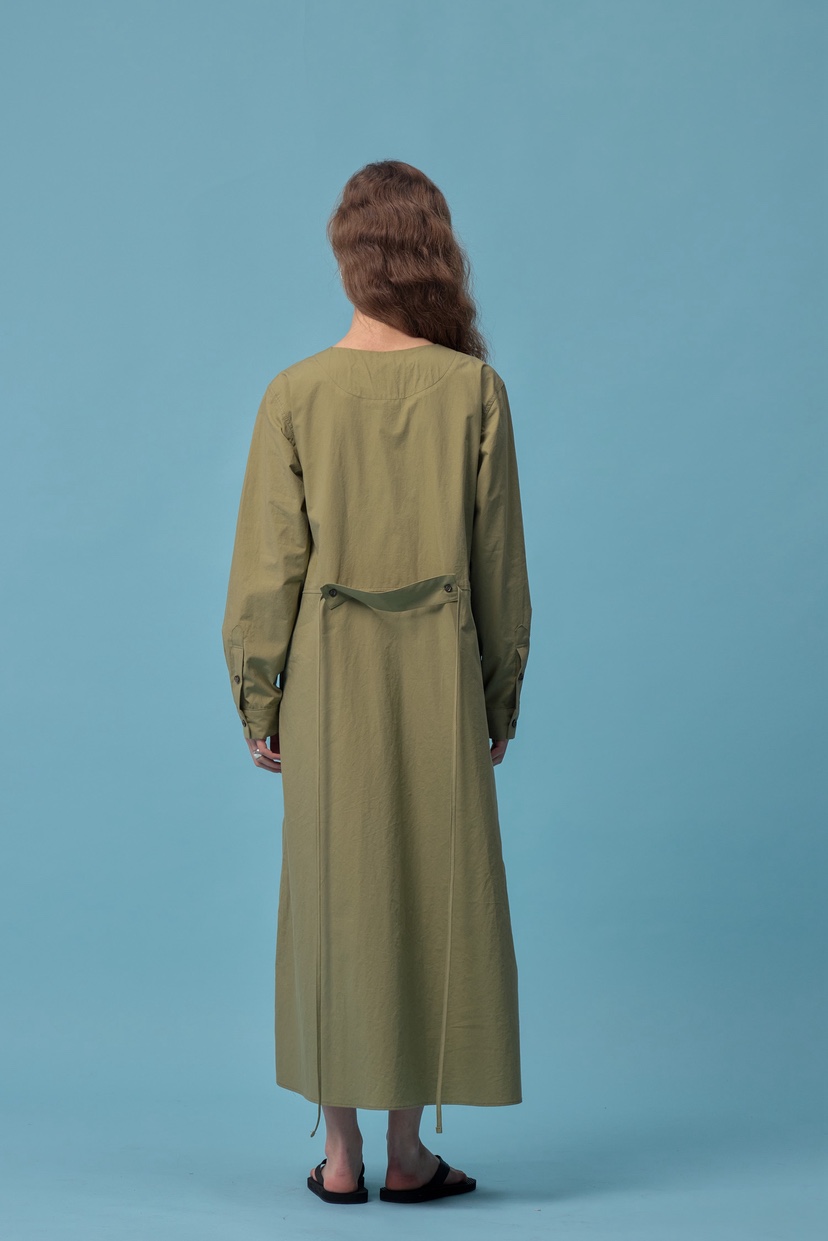 MILUI韓國東大門代購女士新品26春夏人氣休閑連衣裙含腰繩MILUI連衣裙