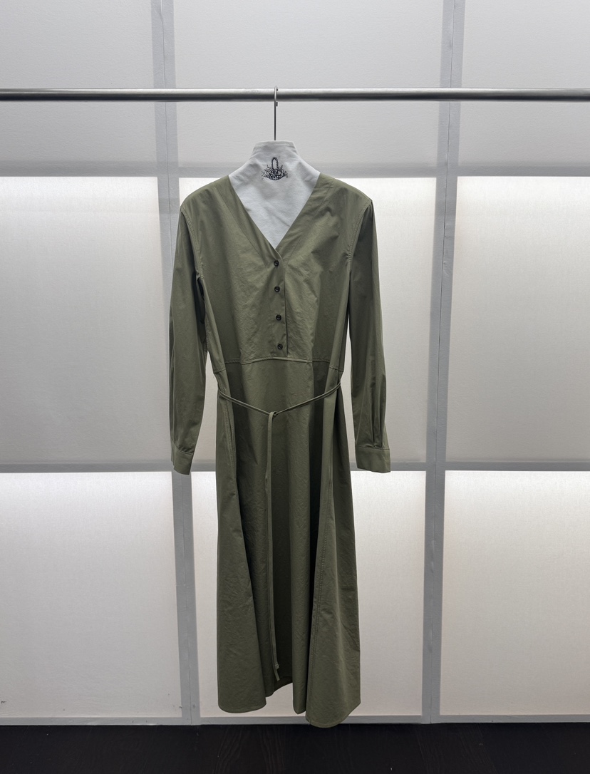 MILUI韓國東大門代購女士新品26春夏人氣休閑連衣裙含腰繩MILUI連衣裙圖色1