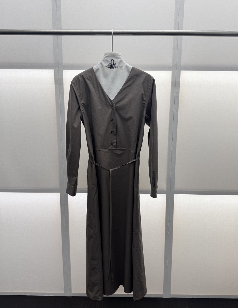 MILUI韓國東大門代購女士新品26春夏人氣休閑連衣裙含腰繩MILUI連衣裙圖色2