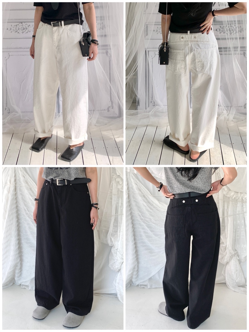 DAVICHI/D.SECOND韓國代購女裝新款時尚牛仔褲含隨機腰帶棉DAVICHI/D.SECOND牛仔褲