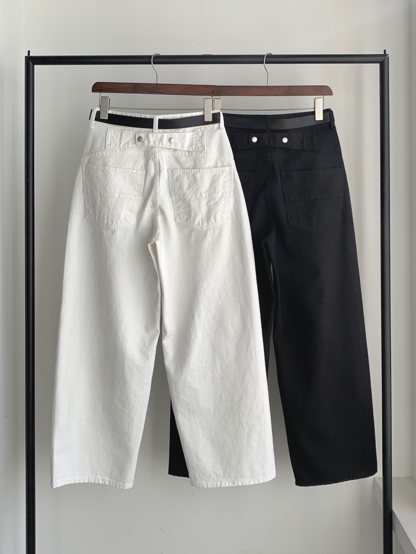 DAVICHI/D.SECOND韓國代購女裝新款時尚牛仔褲含隨機腰帶棉DAVICHI/D.SECOND牛仔褲