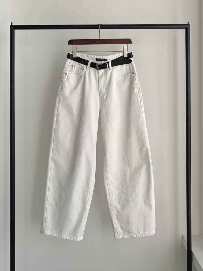 DAVICHI/D.SECOND韓國代購女裝新款時尚牛仔褲含隨機腰帶棉DAVICHI/D.SECOND牛仔褲圖色1