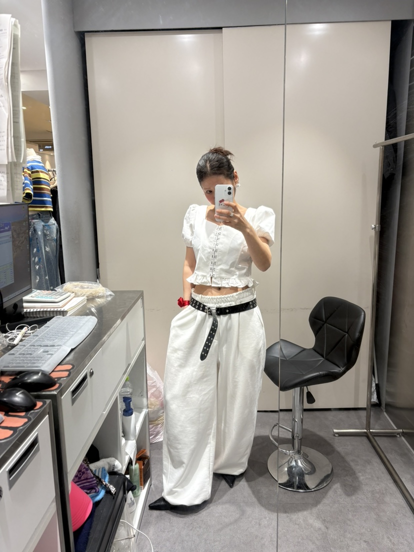 PLATFORM-L韓國直郵女裝新款職業休閑熱賣26春夏襯衫蕾絲衫PLATFORM襯衫/蕾絲衫