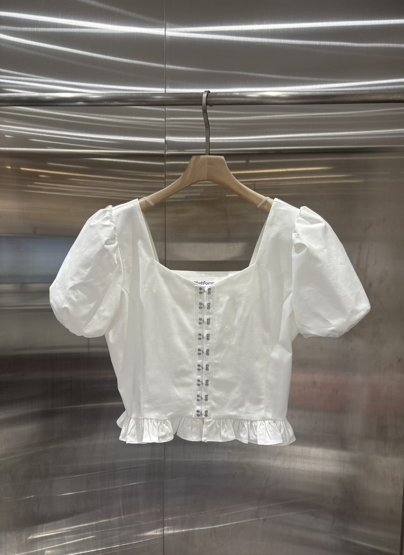 PLATFORM-L韓國直郵女裝新款職業休閑熱賣26春夏襯衫蕾絲衫PLATFORM襯衫/蕾絲衫圖色1