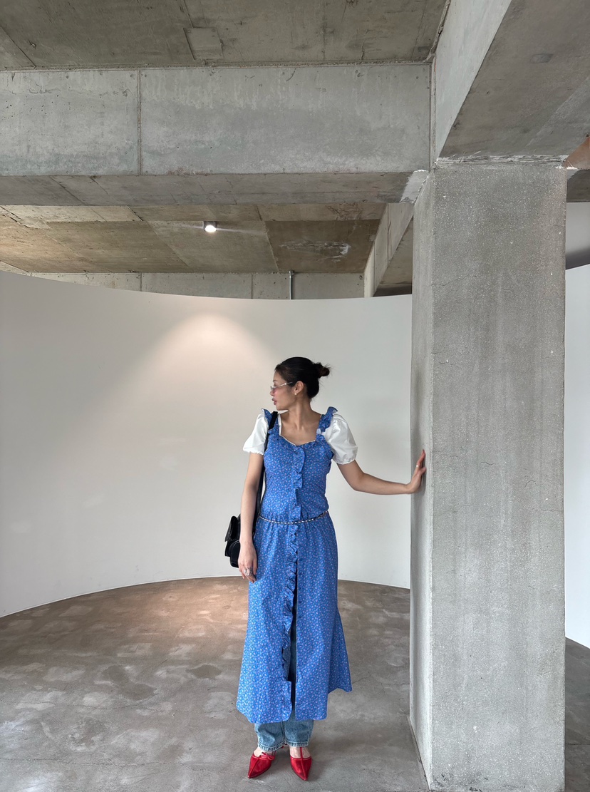 PLATFORM-L韓國東大門直郵女士新品26春夏人氣連衣裙復古PLATFORM連衣裙