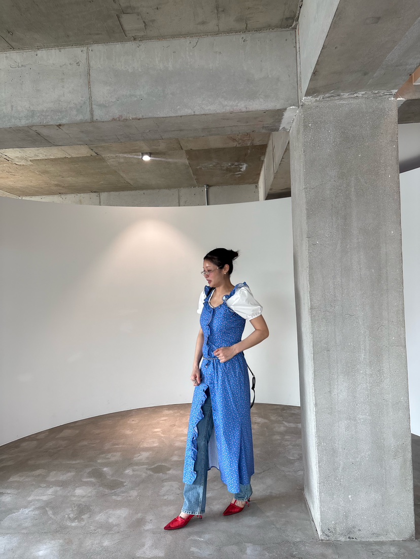 PLATFORM-L韓國東大門直郵女士新品26春夏人氣連衣裙復古PLATFORM連衣裙