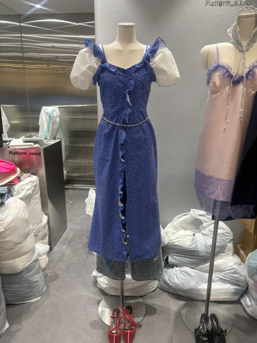 PLATFORM-L韓國東大門直郵女士新品26春夏人氣連衣裙復古PLATFORM連衣裙