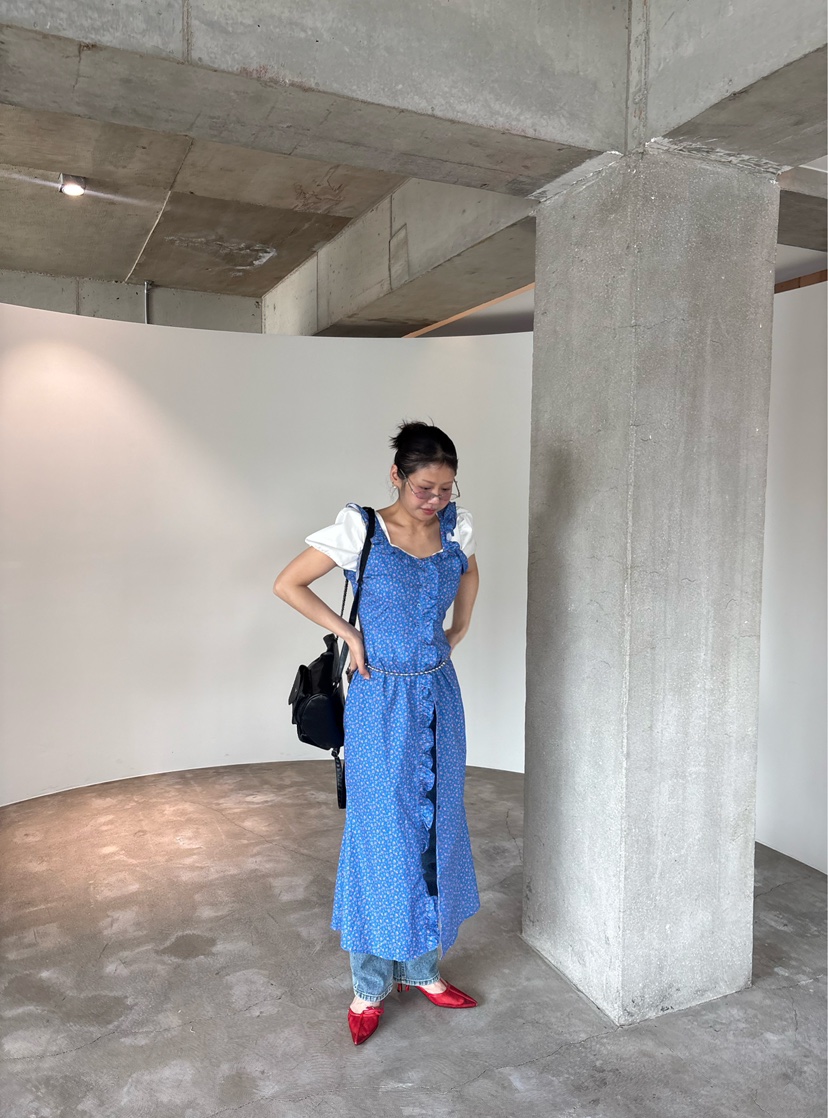 PLATFORM-L韓國東大門直郵女士新品26春夏人氣連衣裙復古PLATFORM連衣裙