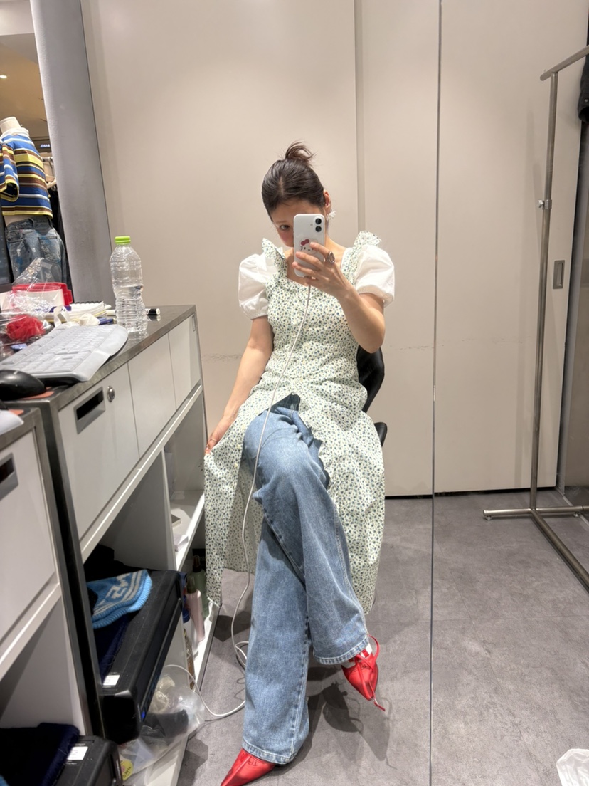 PLATFORM-L韓國東大門直郵女士新品26春夏人氣連衣裙復古PLATFORM連衣裙