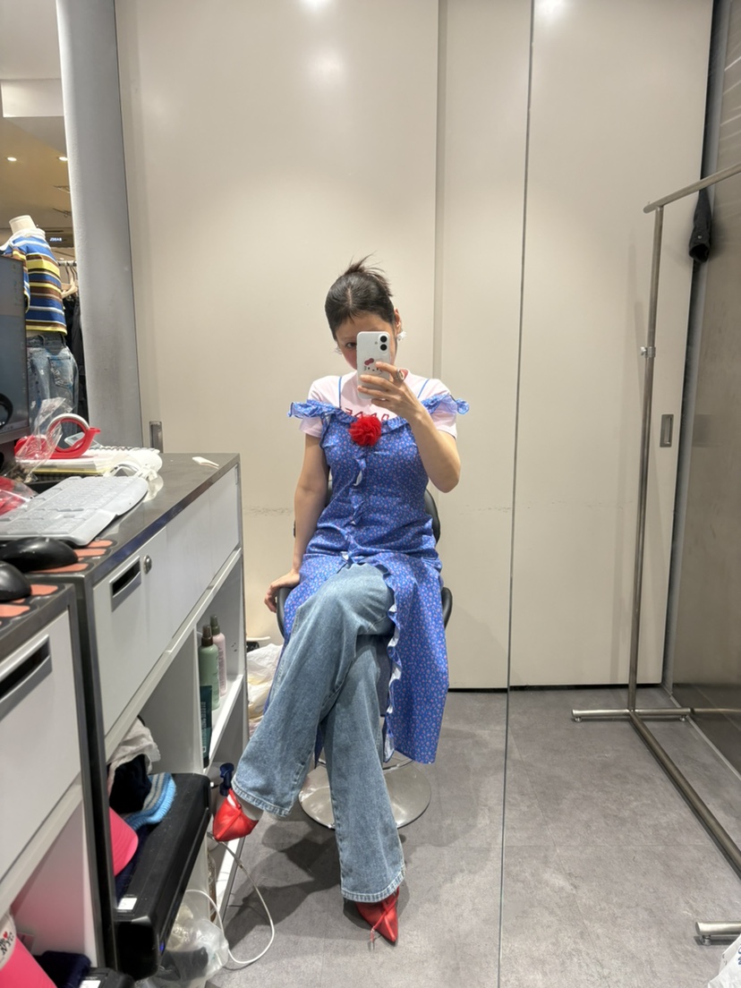 PLATFORM-L韓國東大門直郵女士新品26春夏人氣連衣裙復古PLATFORM連衣裙