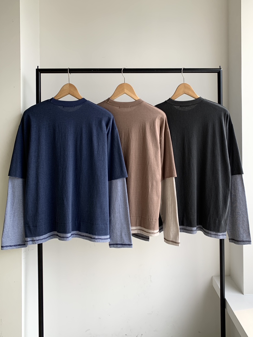 DAVICHI/D.SECOND韓國東大門代購女裝新款26春夏長袖T恤條紋DAVICHI/D.SECOND長袖T恤