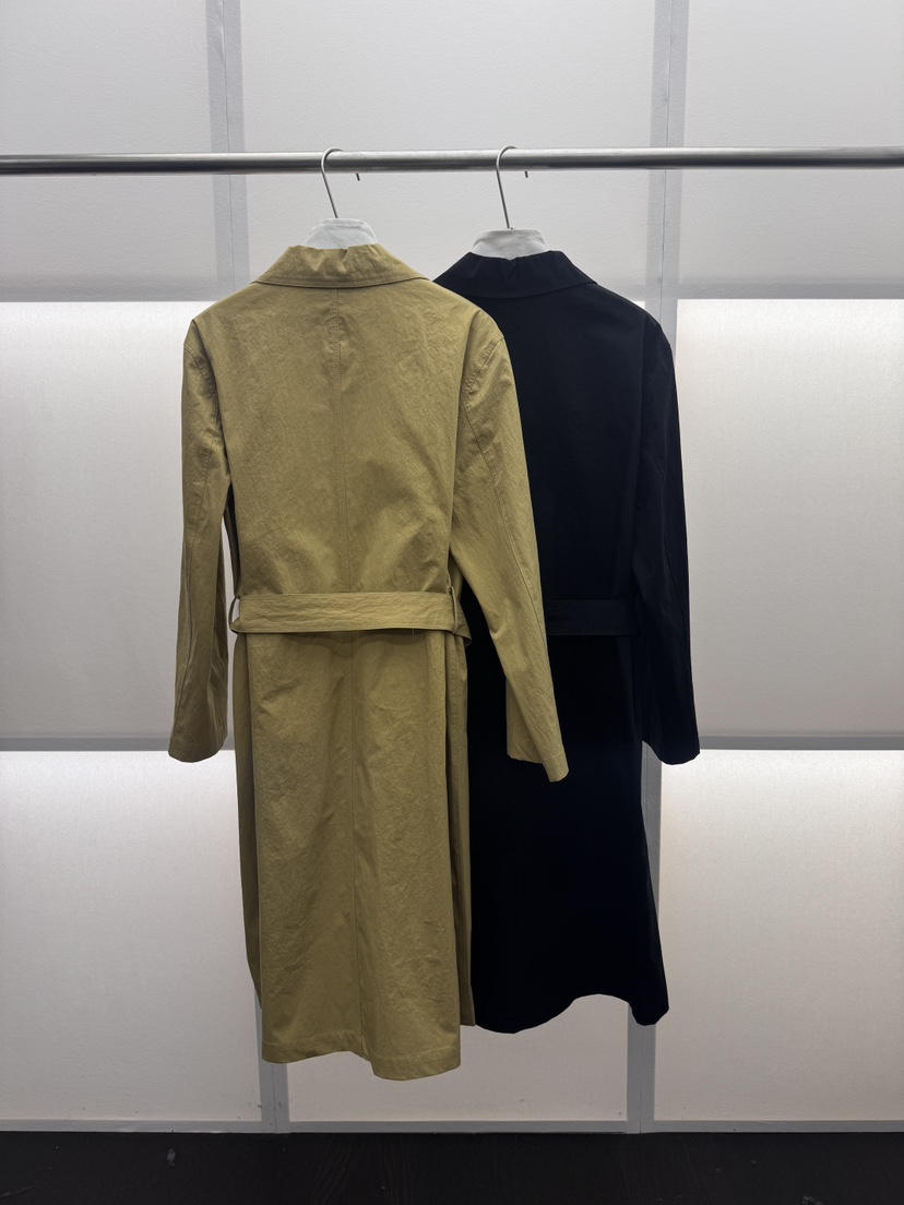 MILUI韓國代購女士新款人氣熱賣職業休閑推薦長款風衣含腰帶MILUI長款風衣