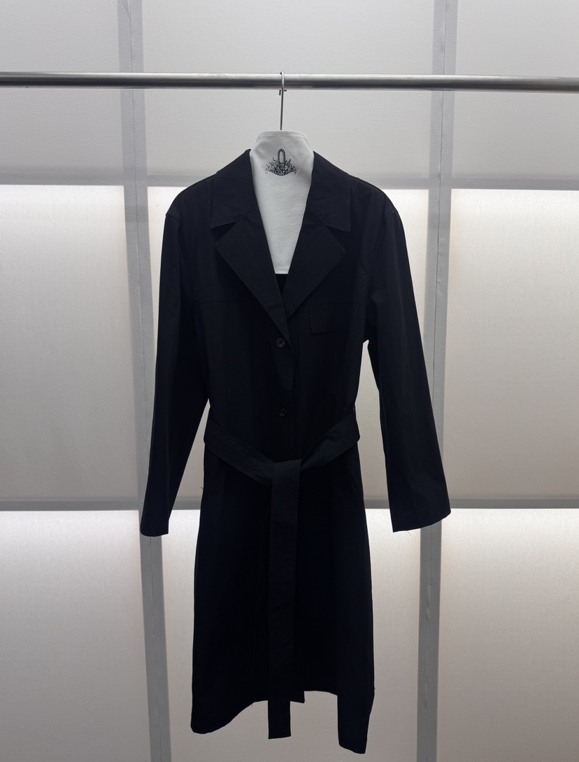 MILUI韓國代購女士新款人氣熱賣職業休閑推薦長款風衣含腰帶MILUI長款風衣圖色2