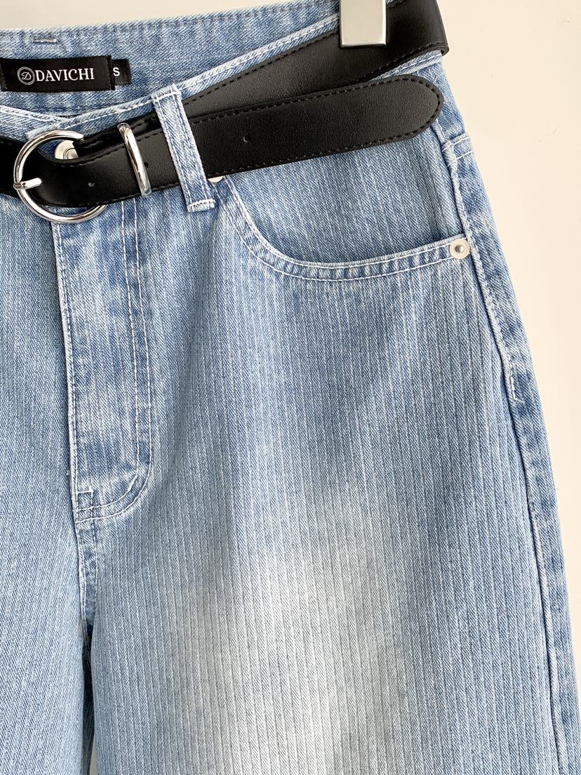 DAVICHI/D.SECOND韓國代購女裝新品26春夏牛仔褲含隨機腰帶DAVICHI/D.SECOND牛仔褲