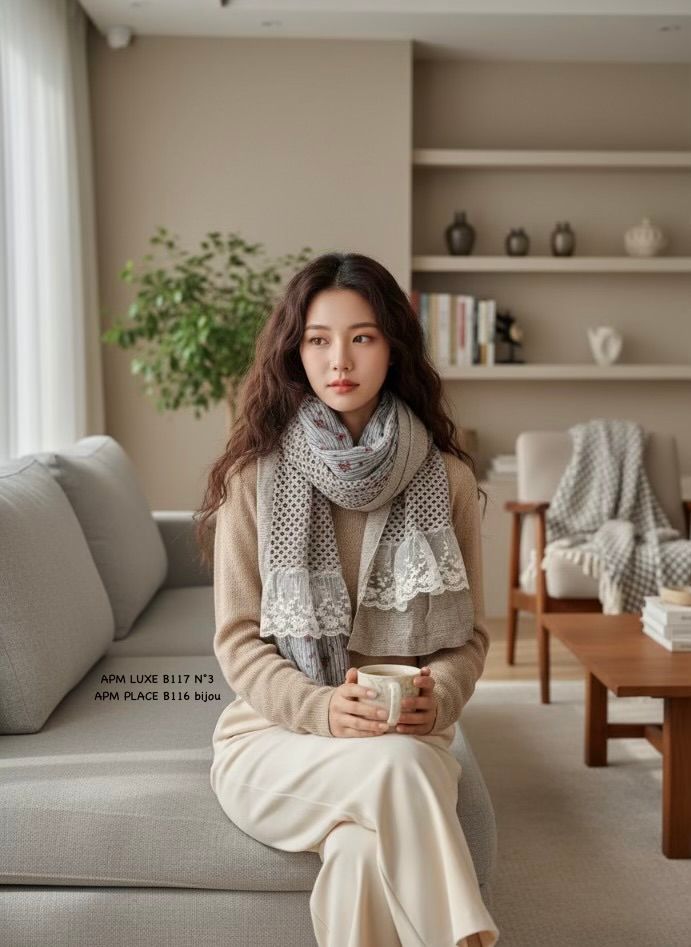 N3韓國東大門代購女裝新款人氣熱賣休閑推薦26春夏圍巾披肩棉N3圍巾/披肩