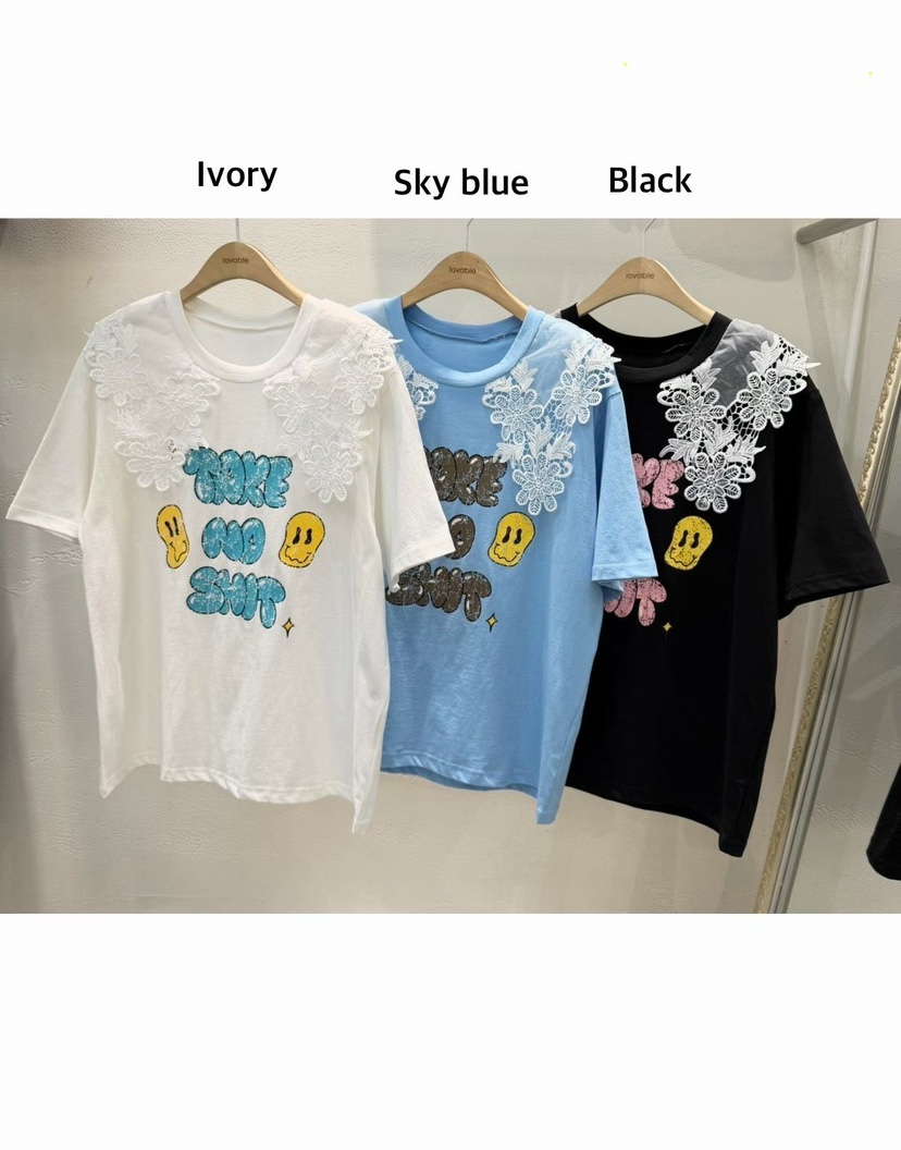 LOVABLE韓國代購女士新品人氣休閑熱賣26春夏時尚職業T恤LOVABLET恤