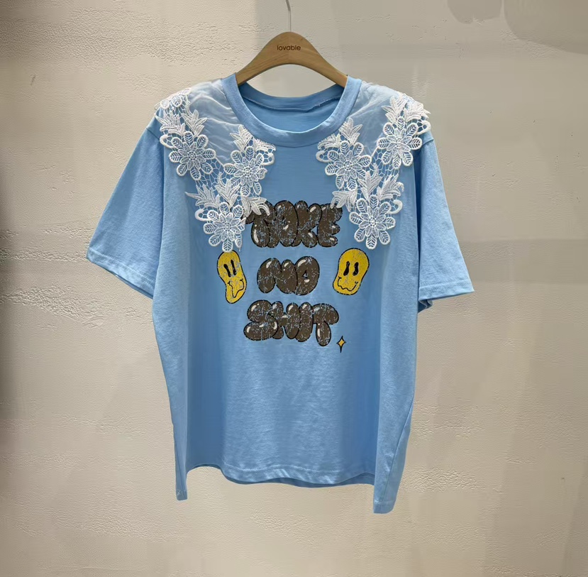 LOVABLE韓國代購女士新品人氣休閑熱賣26春夏時尚職業T恤LOVABLET恤圖色2