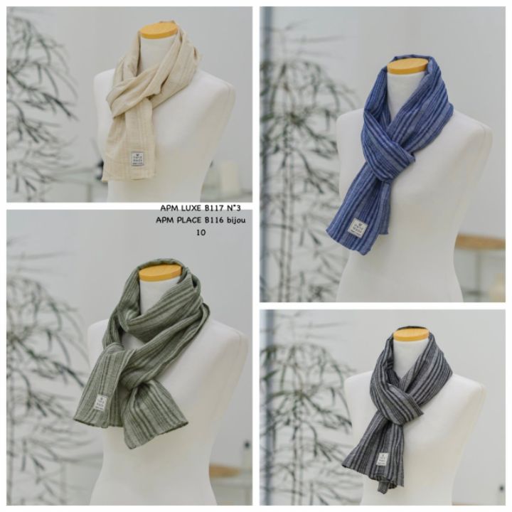 N3韓國直郵實拍女士新款熱賣26春夏時尚圍巾披肩直筒亞麻N3圍巾/披肩