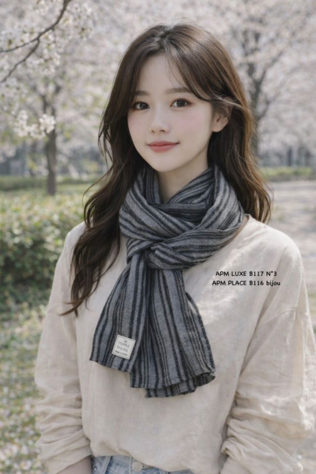 N3韓國直郵實拍女士新款熱賣26春夏時尚圍巾披肩直筒亞麻N3圍巾/披肩