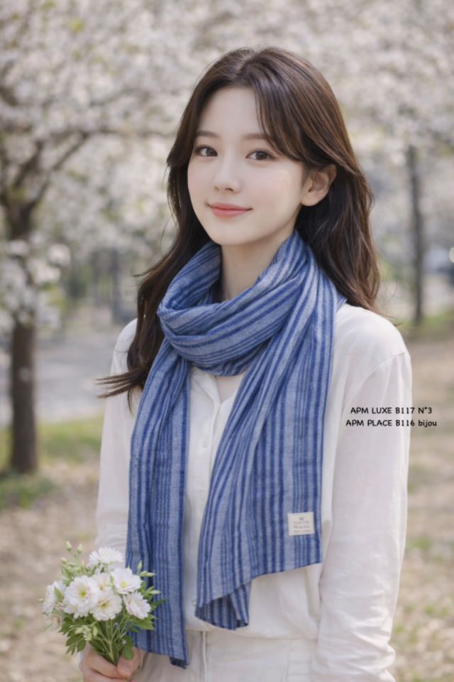 N3韓國直郵實拍女士新款熱賣26春夏時尚圍巾披肩直筒亞麻N3圍巾/披肩