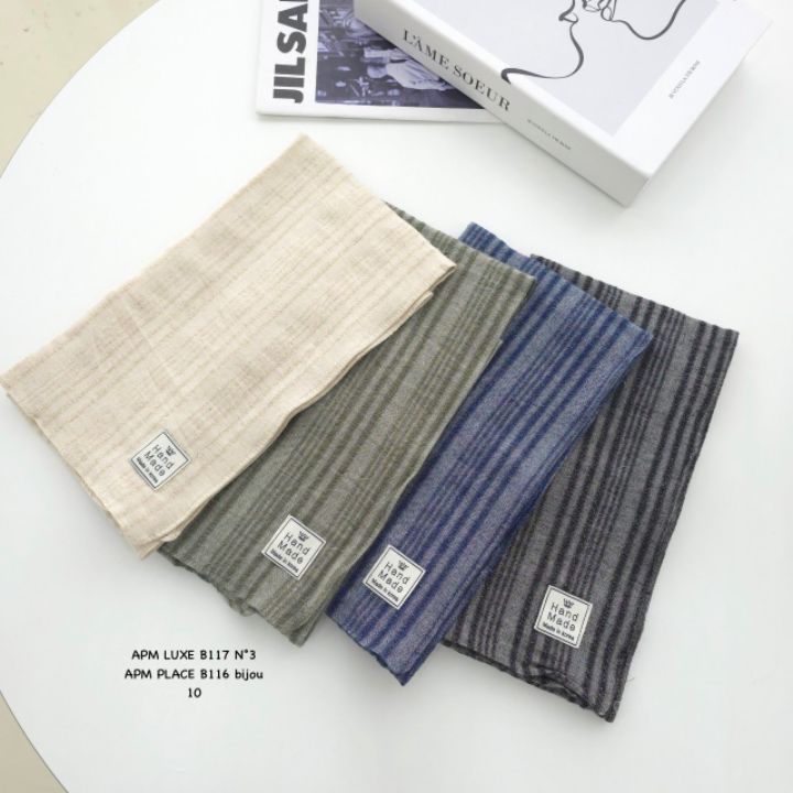 N3韓國直郵實拍女士新款熱賣26春夏時尚圍巾披肩直筒亞麻N3圍巾/披肩