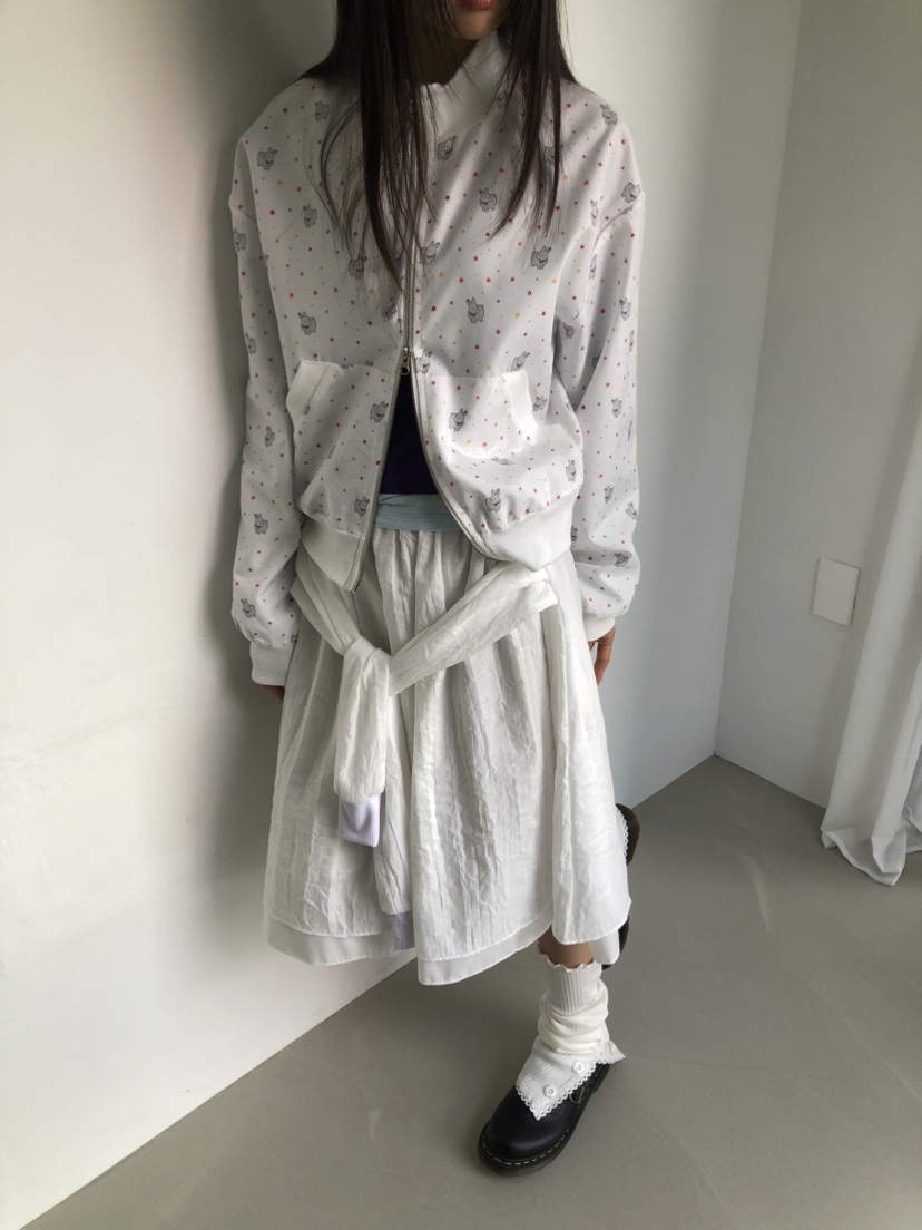 FLASH/I LOVE ME韓國東大門代購女裝新款人氣夾克羅紋FLASH/I LOVE ME夾克