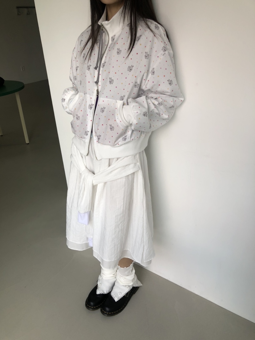 FLASH/I LOVE ME韓國東大門代購女裝新款人氣夾克羅紋FLASH/I LOVE ME夾克