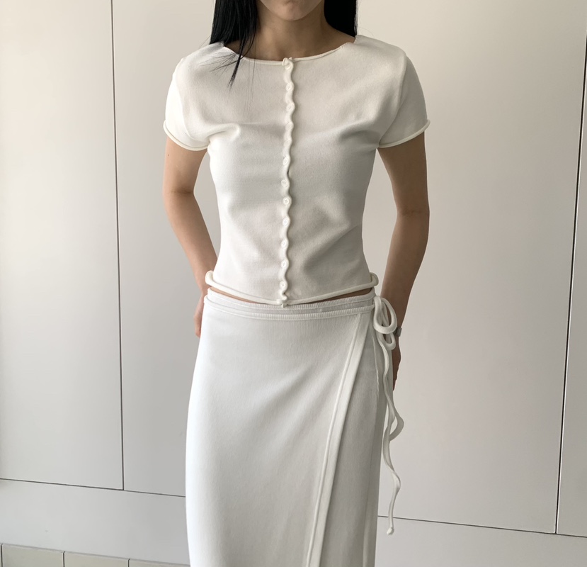 MOMENT韓國代購女士新品職業26春夏休閑時尚熱賣針織衫紐扣MOMENT/RECOVER針織衫