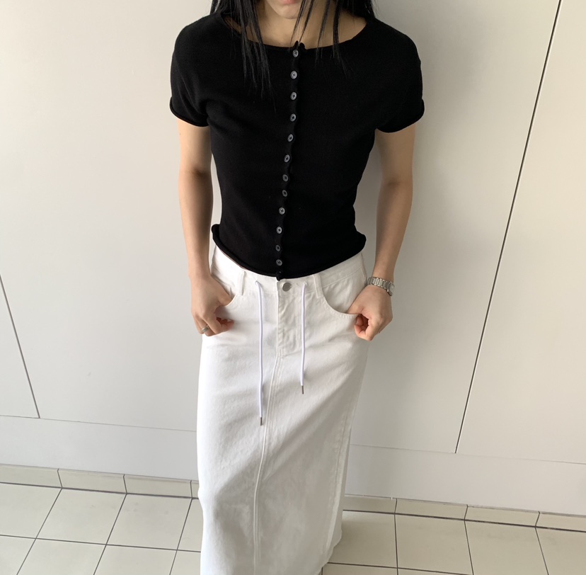 MOMENT韓國代購女士新品職業26春夏休閑時尚熱賣針織衫紐扣MOMENT/RECOVER針織衫