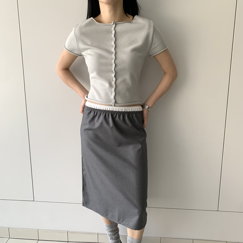 MOMENT韓國代購女士新品職業26春夏休閑時尚熱賣針織衫紐扣MOMENT/RECOVER針織衫