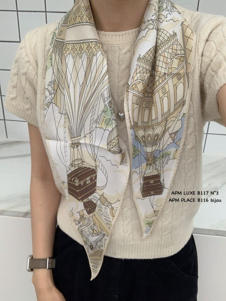 N3韓國直郵女裝新款時尚職業休閑人氣推薦熱賣圍巾披肩絲綢N3圍巾/披肩