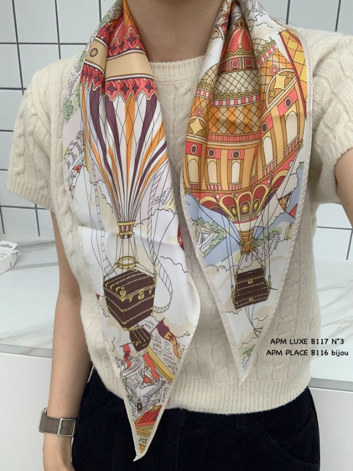 N3韓國直郵女裝新款時尚職業休閑人氣推薦熱賣圍巾披肩絲綢N3圍巾/披肩