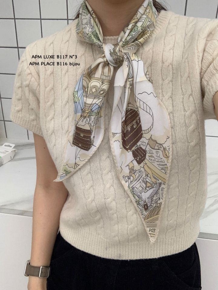 N3韓國直郵女裝新款時尚職業休閑人氣推薦熱賣圍巾披肩絲綢N3圍巾/披肩